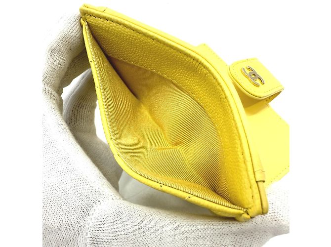Monedero Chanel AP1991 CC Mark Amarillo - vista 15