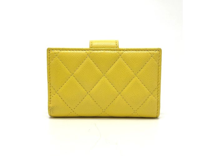 Monedero Chanel AP1991 CC Mark Amarillo - vista 2