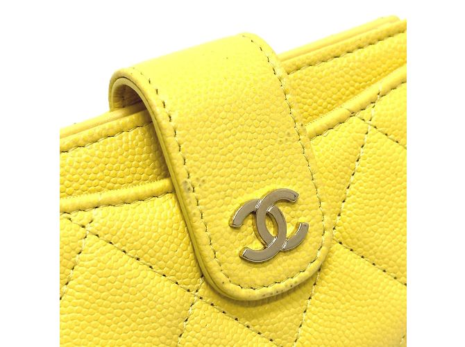 Monedero Chanel AP1991 CC Mark Amarillo - vista 9