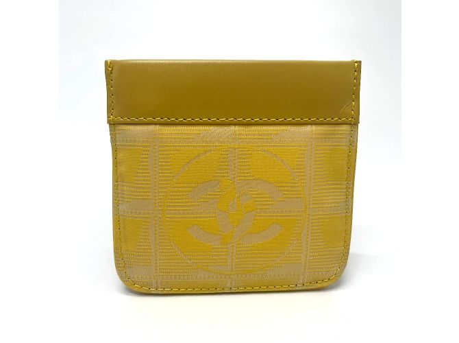Monedero de cuero amarillo Chanel - vista 2