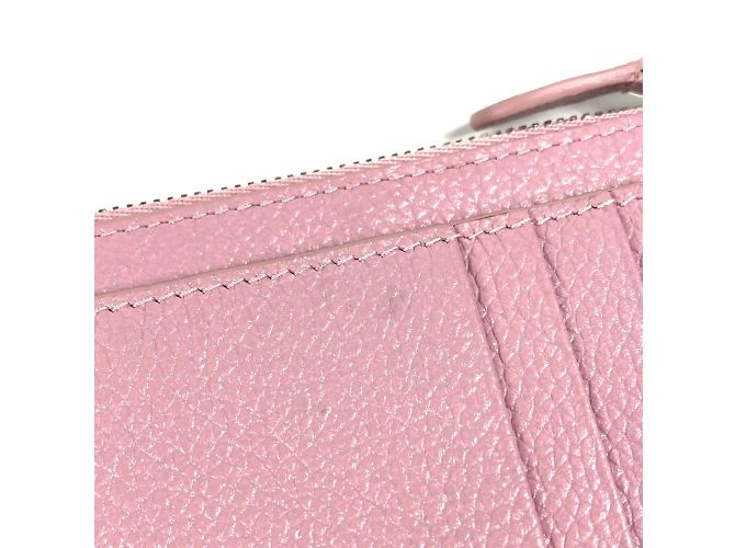 Monedero de cuero rosa Balenciaga - vista 11