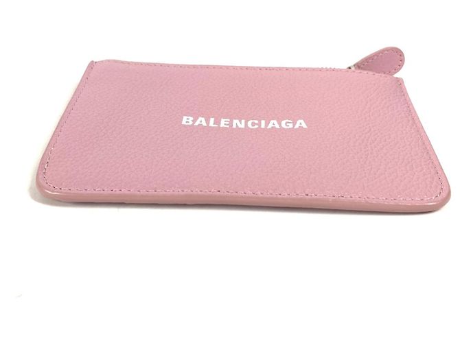 Monedero de cuero rosa Balenciaga - vista 2