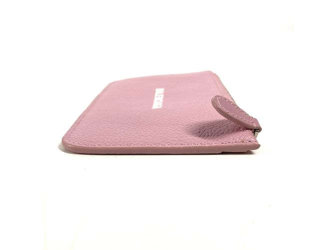 Monedero de cuero rosa Balenciaga - vista 4