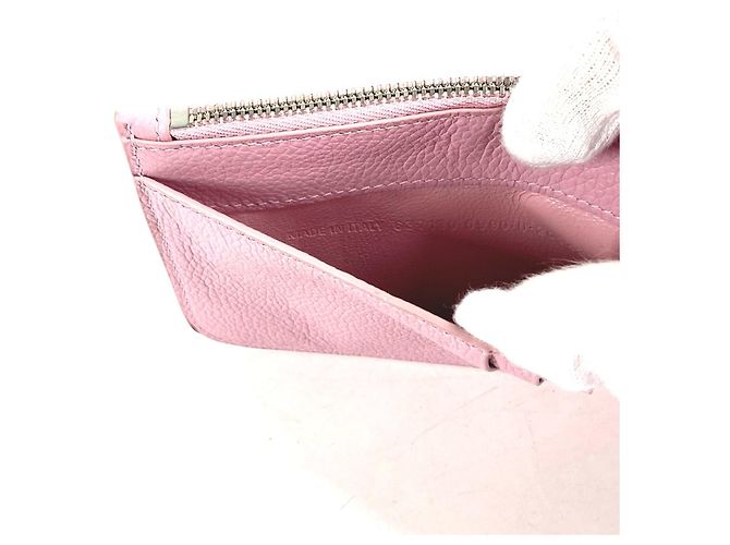 Monedero de cuero rosa Balenciaga - vista 7