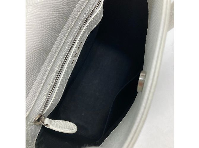 Borsa a spalla in pelle bianca Balenciaga Bianco - vista 11