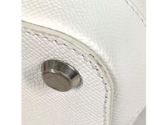 Borsa a spalla in pelle bianca Balenciaga Bianco - vista 6