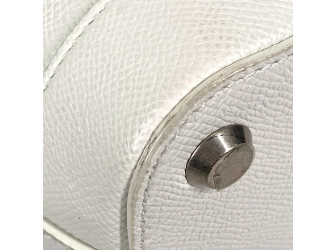 Borsa a spalla in pelle bianca Balenciaga Bianco - vista 7