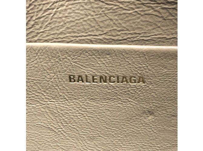 Clutch in pelle marrone Balenciaga - vista 11