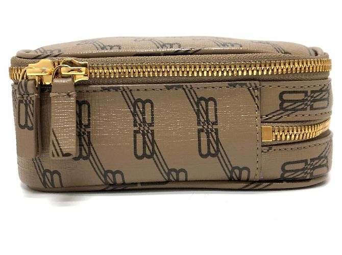 Clutch in pelle marrone Balenciaga - vista 3
