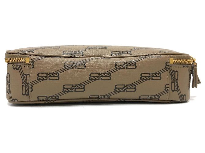 Clutch in pelle marrone Balenciaga - vista 4