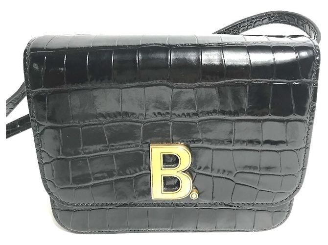 Borsa a spalla in pelle nera Balenciaga Nero - vista 2