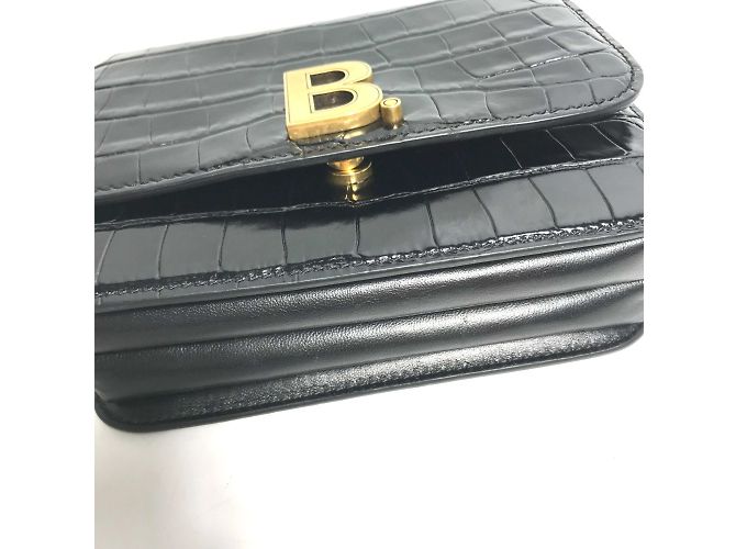 Borsa a spalla in pelle nera Balenciaga Nero - vista 3