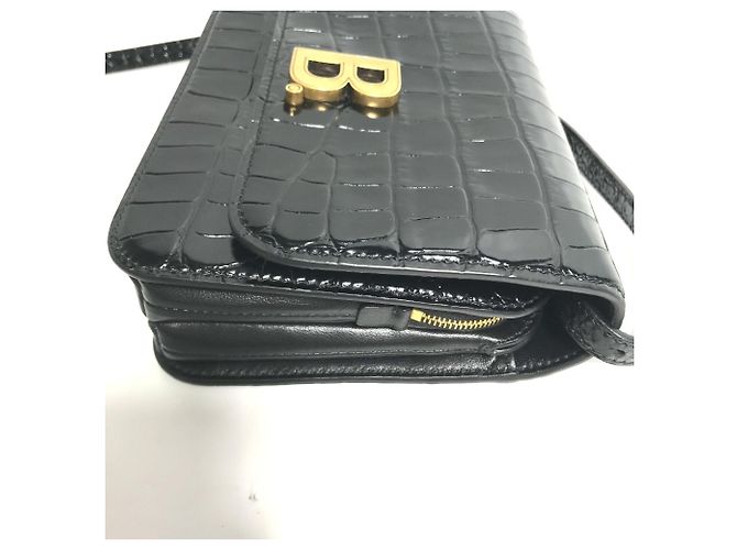Borsa a spalla in pelle nera Balenciaga Nero - vista 5