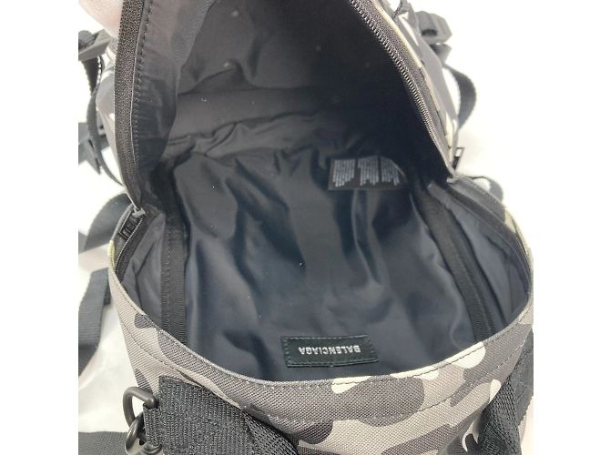 Zaino camouflage grigio Balenciaga Marrone - vista 13