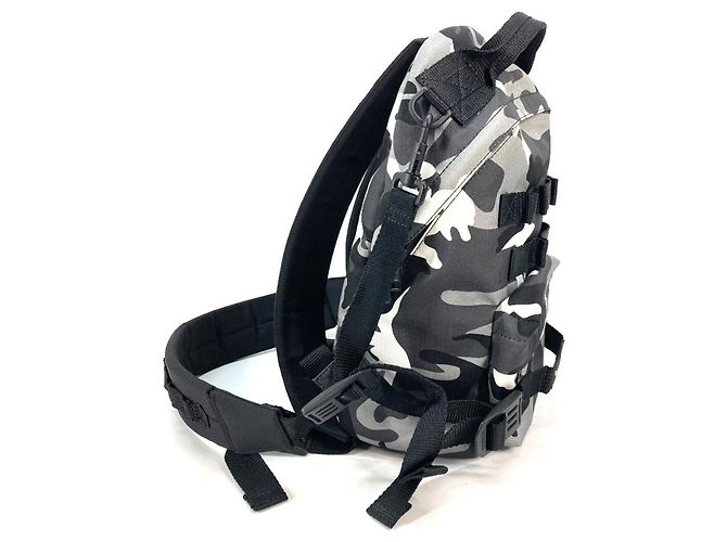 Zaino camouflage grigio Balenciaga Marrone - vista 4