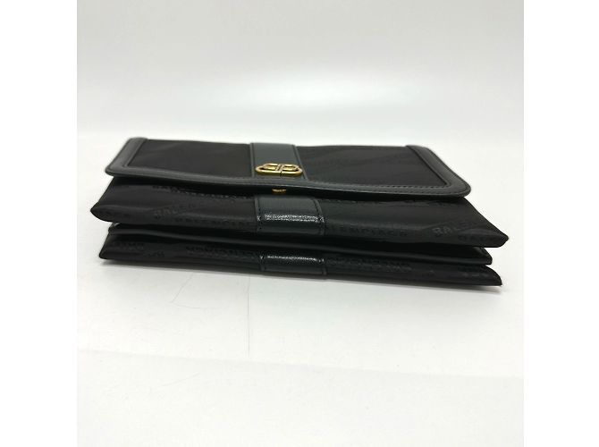 Borsa a spalla con logo Balenciaga 580161 Nero - vista 3
