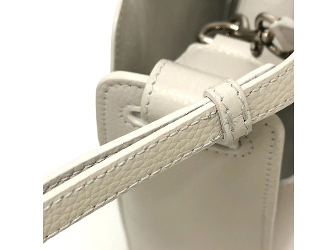 Borsa a spalla in pelle bianca Balenciaga Bianco - vista 10