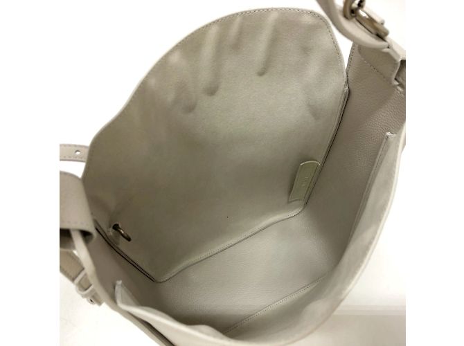 Borsa a spalla in pelle bianca Balenciaga Bianco - vista 12