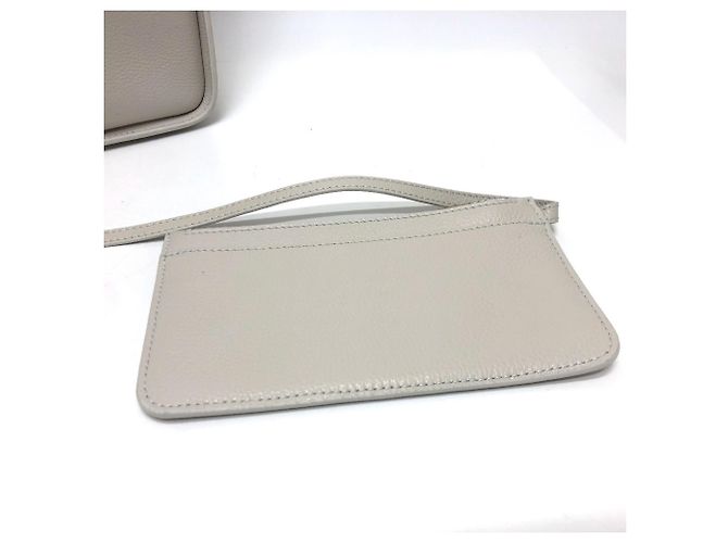Borsa a spalla in pelle bianca Balenciaga Bianco - vista 14