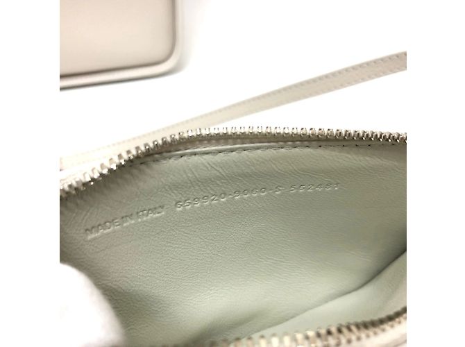 Borsa a spalla in pelle bianca Balenciaga Bianco - vista 16
