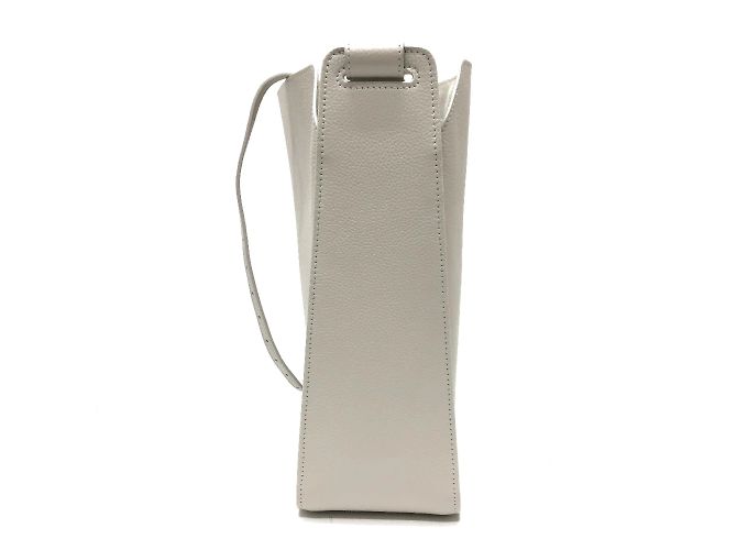 Borsa a spalla in pelle bianca Balenciaga Bianco - vista 3