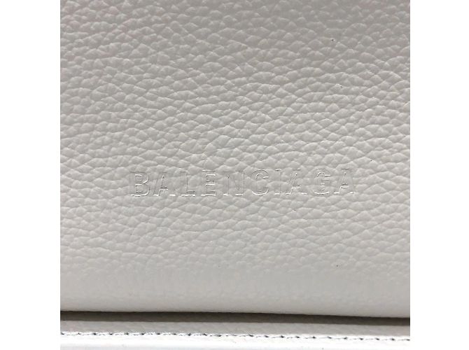 Borsa a spalla in pelle bianca Balenciaga Bianco - vista 6
