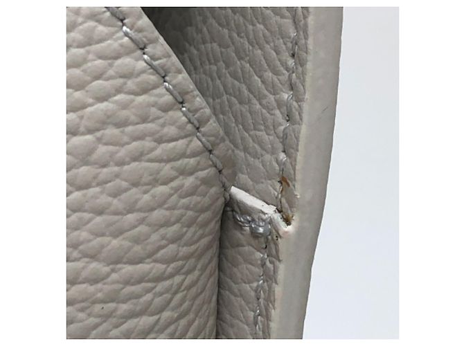 Borsa a spalla in pelle bianca Balenciaga Bianco - vista 7
