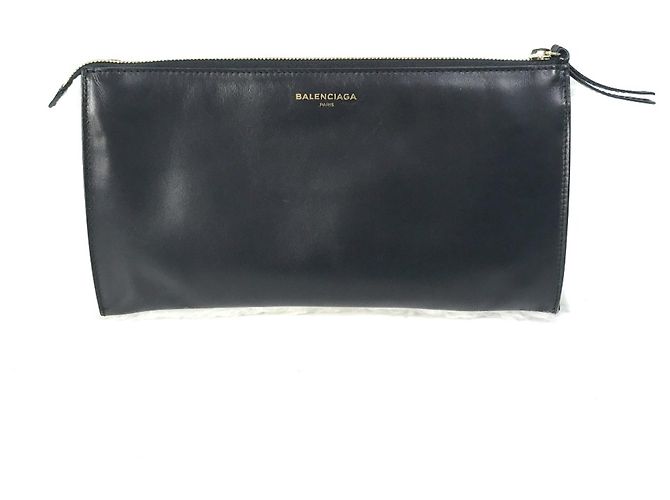 Clutch in pelle nera Balenciaga Nero - vista 2