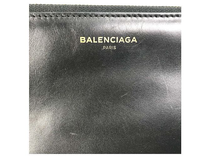 Clutch in pelle nera Balenciaga Nero - vista 7