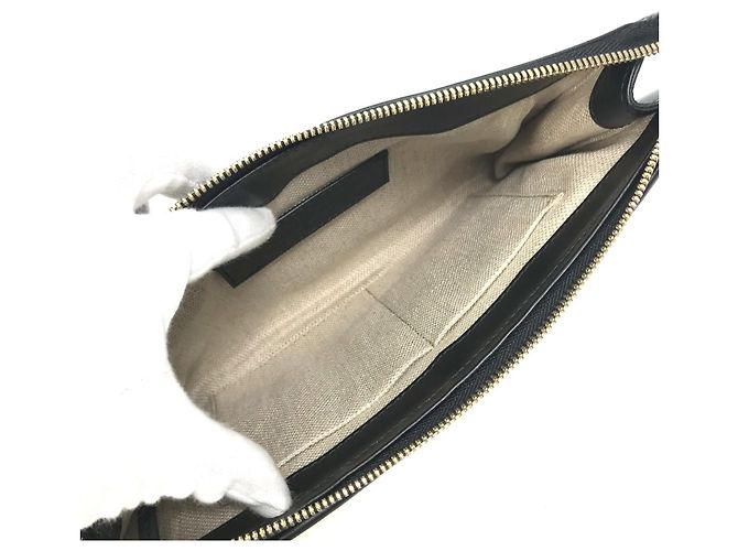 Clutch in pelle nera Balenciaga Nero - vista 8