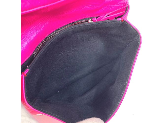 Clutch in pelle rosa Balenciaga - vista 10