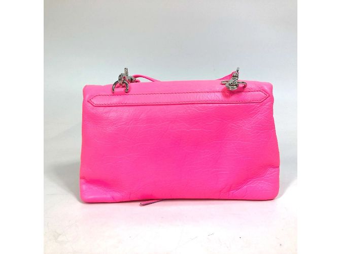 Clutch in pelle rosa Balenciaga - vista 2