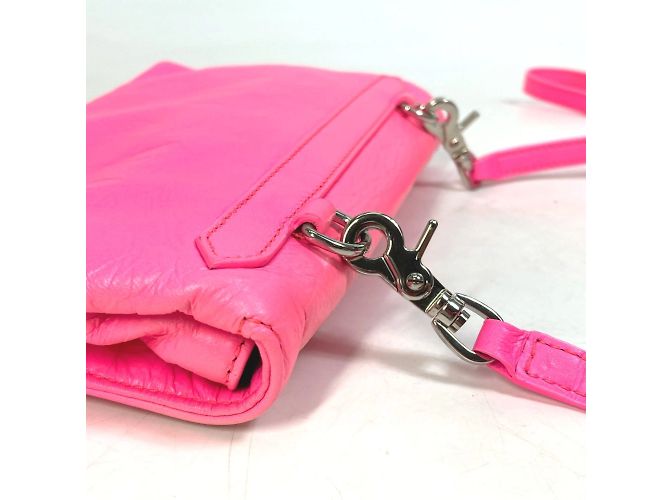 Clutch in pelle rosa Balenciaga - vista 7