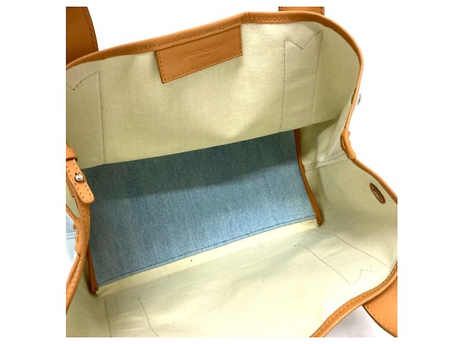 Borsa tote in pelle blu Balenciaga - vista 11