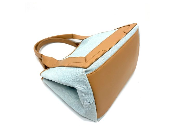 Borsa tote in pelle blu Balenciaga - vista 3