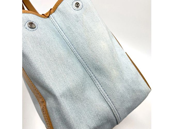 Borsa tote in pelle blu Balenciaga - vista 5