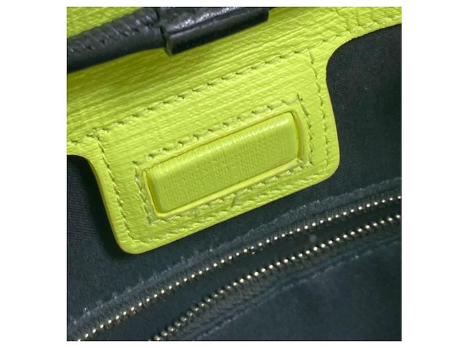 Borsa tote in pelle gialla Balenciaga Giallo - vista 11