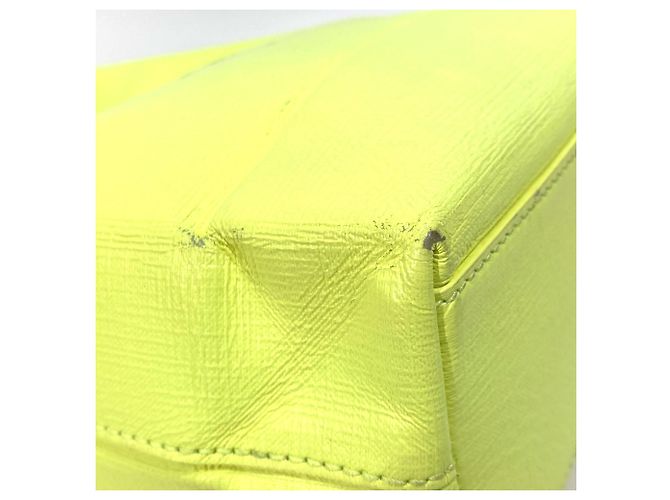 Borsa tote in pelle gialla Balenciaga Giallo - vista 8