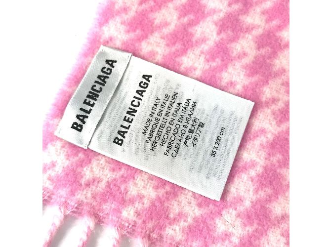 Stola di frange rosa Balenciaga - vista 8