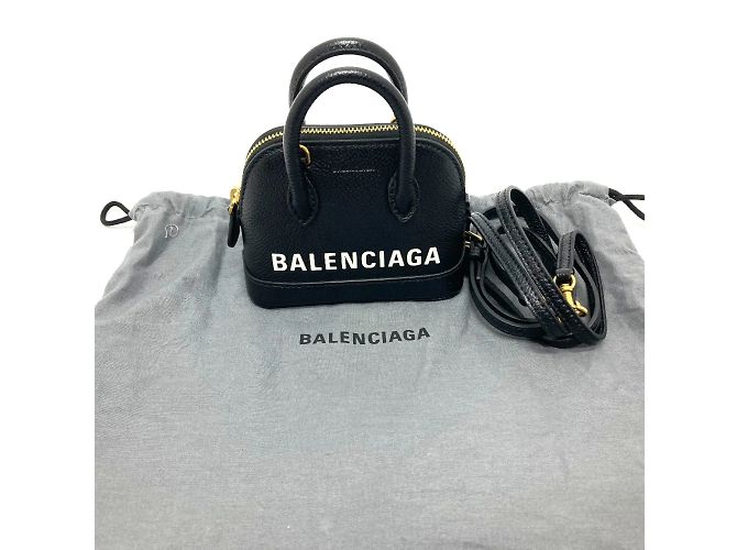 Borsa a spalla in pelle nera Balenciaga Nero - vista 12