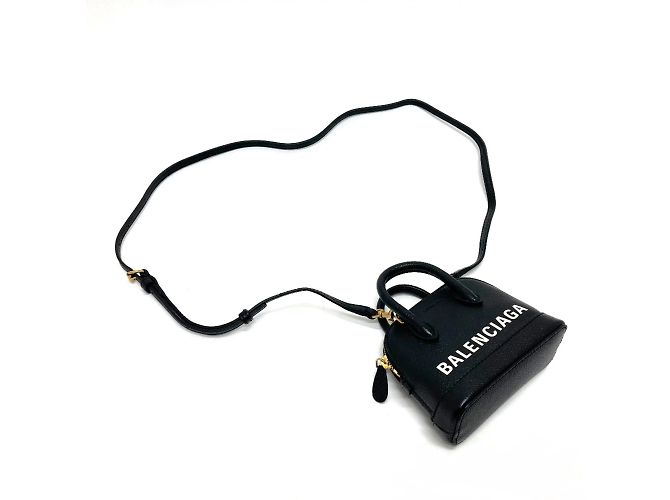 Borsa a spalla in pelle nera Balenciaga Nero - vista 3