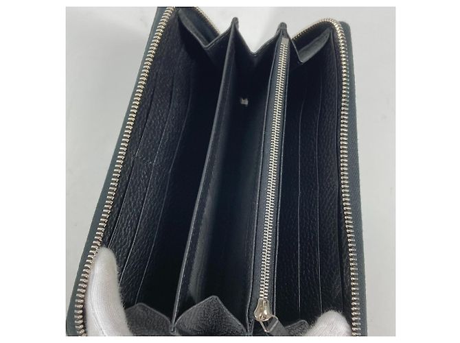 Gucci Black Leather Long Wallet - view 12