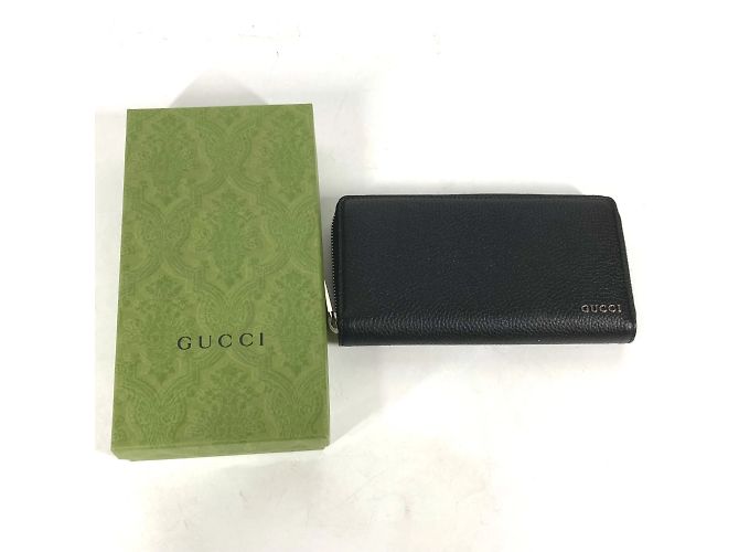 Gucci Black Leather Long Wallet - view 2