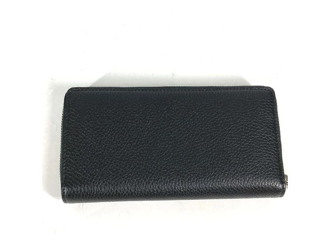 Gucci Black Leather Long Wallet - view 7