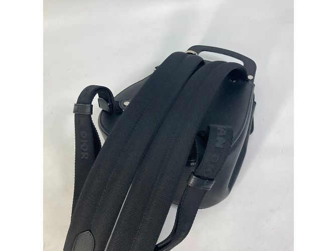 Christian Dior Black Leather Saddle Backpack - view 11
