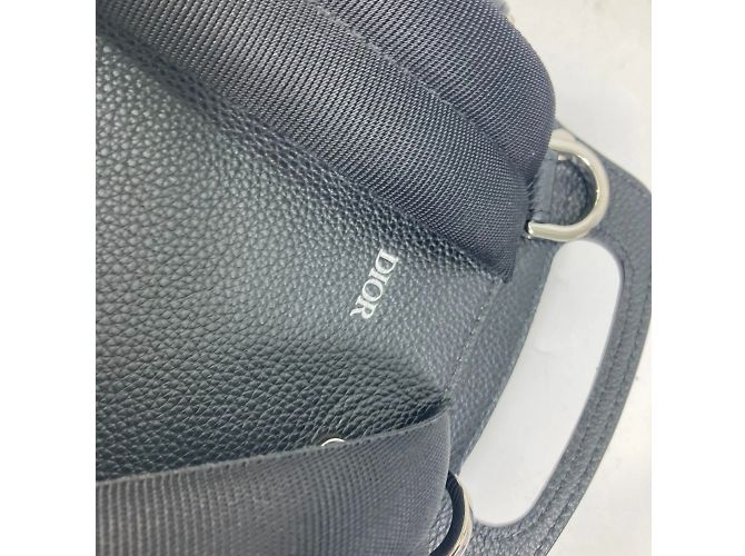 Christian Dior Black Leather Saddle Backpack - view 12