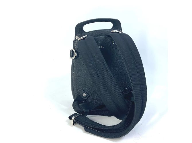 Christian Dior Black Leather Saddle Backpack - view 3