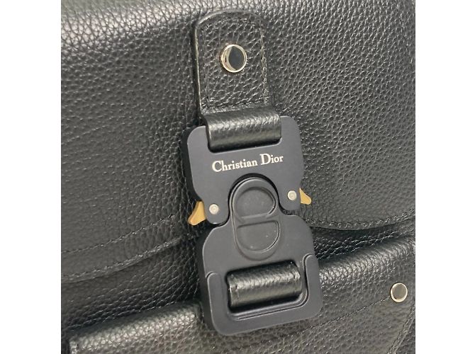 Christian Dior Black Leather Saddle Backpack - view 5