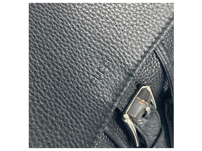 Bamboo Zaino in bambù Gucci 370833 Nero - vista 10