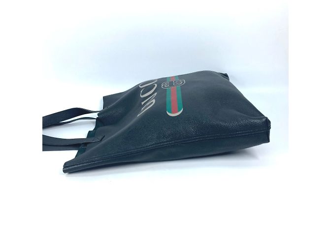 Borsa tote in pelle nera Gucci Nero - vista 4